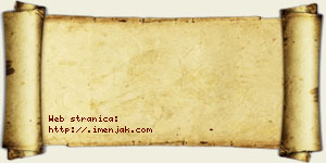 Jana Ninković vizit kartica